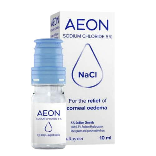 AEON Sodium Chloride 5% – Hypertonic Ophthalmic Solution for Corneal Edema Relief