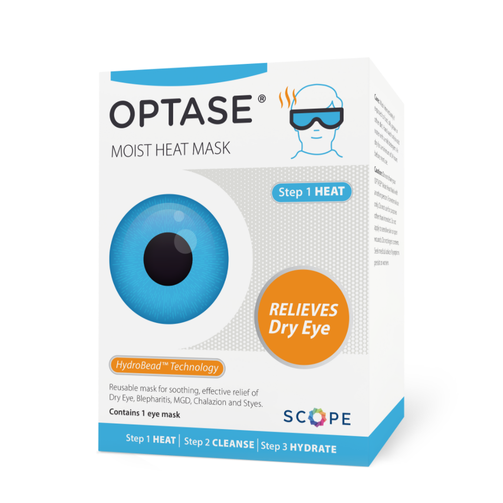 OPTASE® Moist Heat Mask – Reusable Relief for Dry Eye and Eyelid Conditions