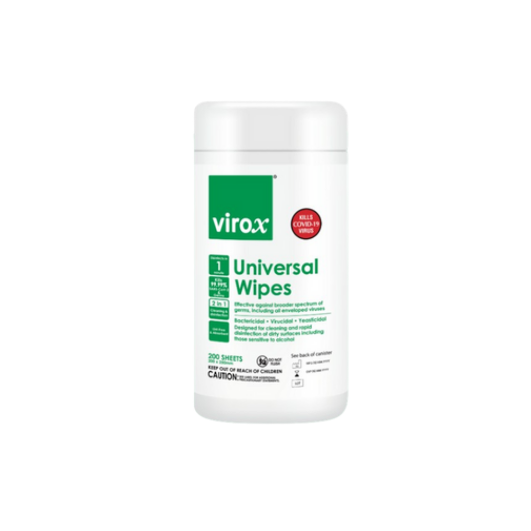 Virox Universal Wipes 200s Canister