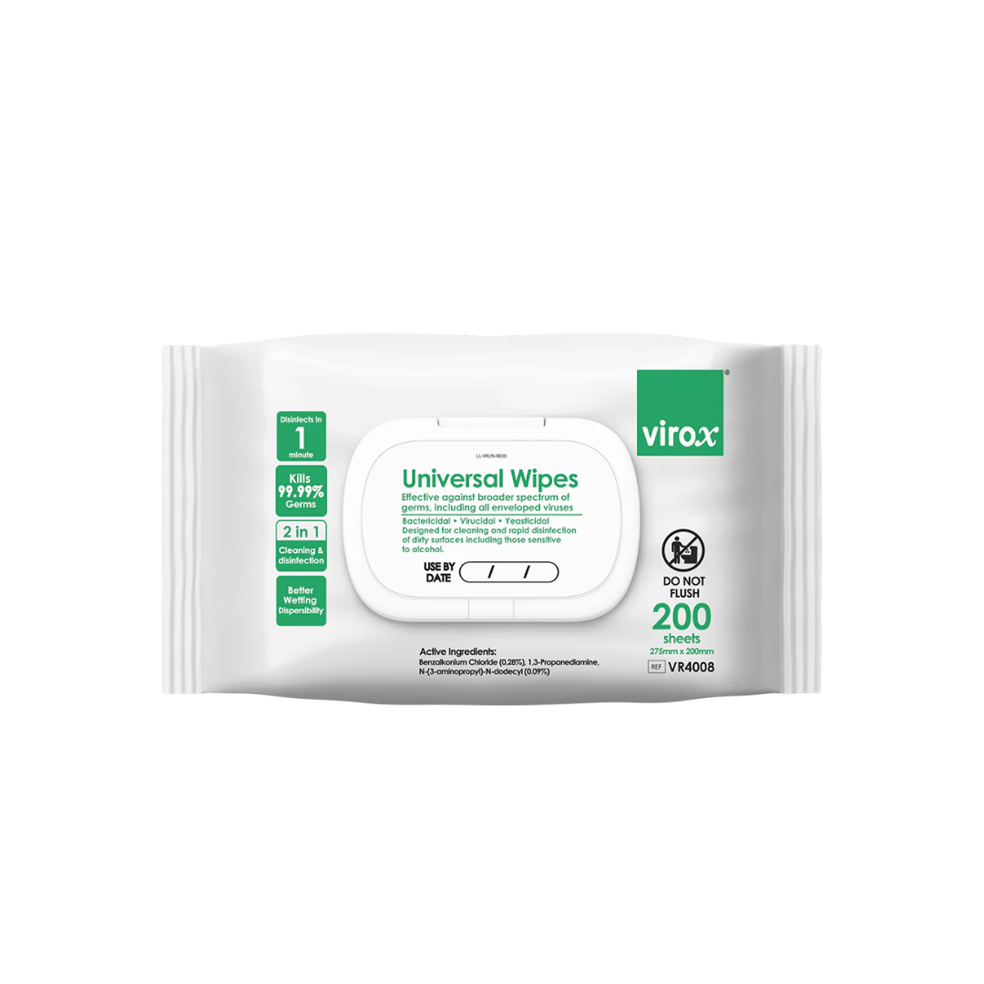 Virox universal wipes 200s- 275x200mm