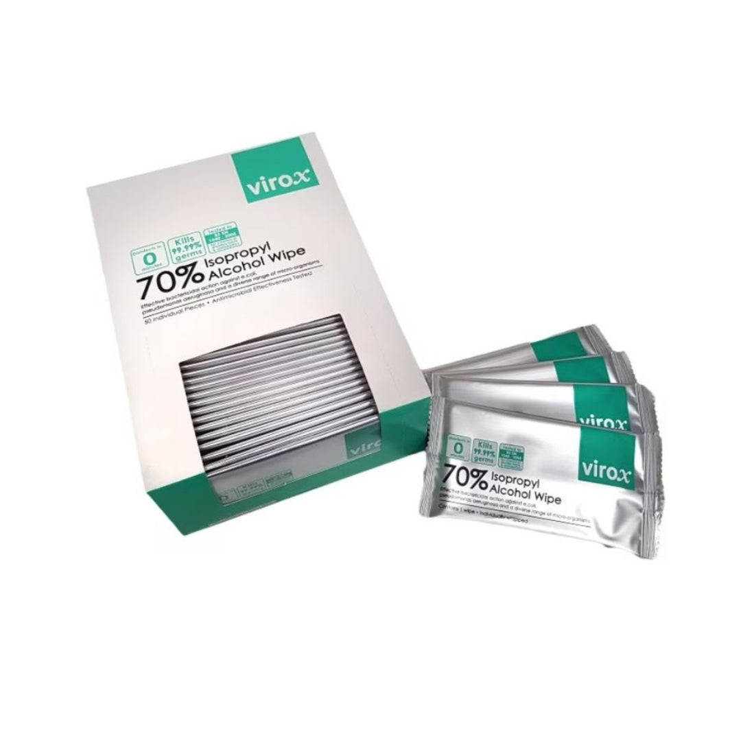 Virox 70% Alcohol Wipes Box (15cm x 20cm, 50pcs/box)