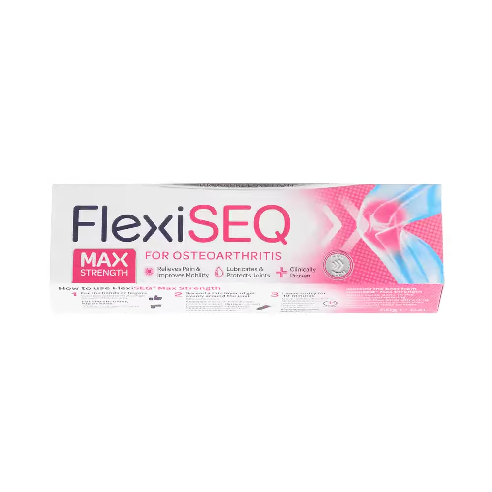 FlexiSEQ Max Strength Gel – Advanced Osteoarthritis Joint Pain Relief